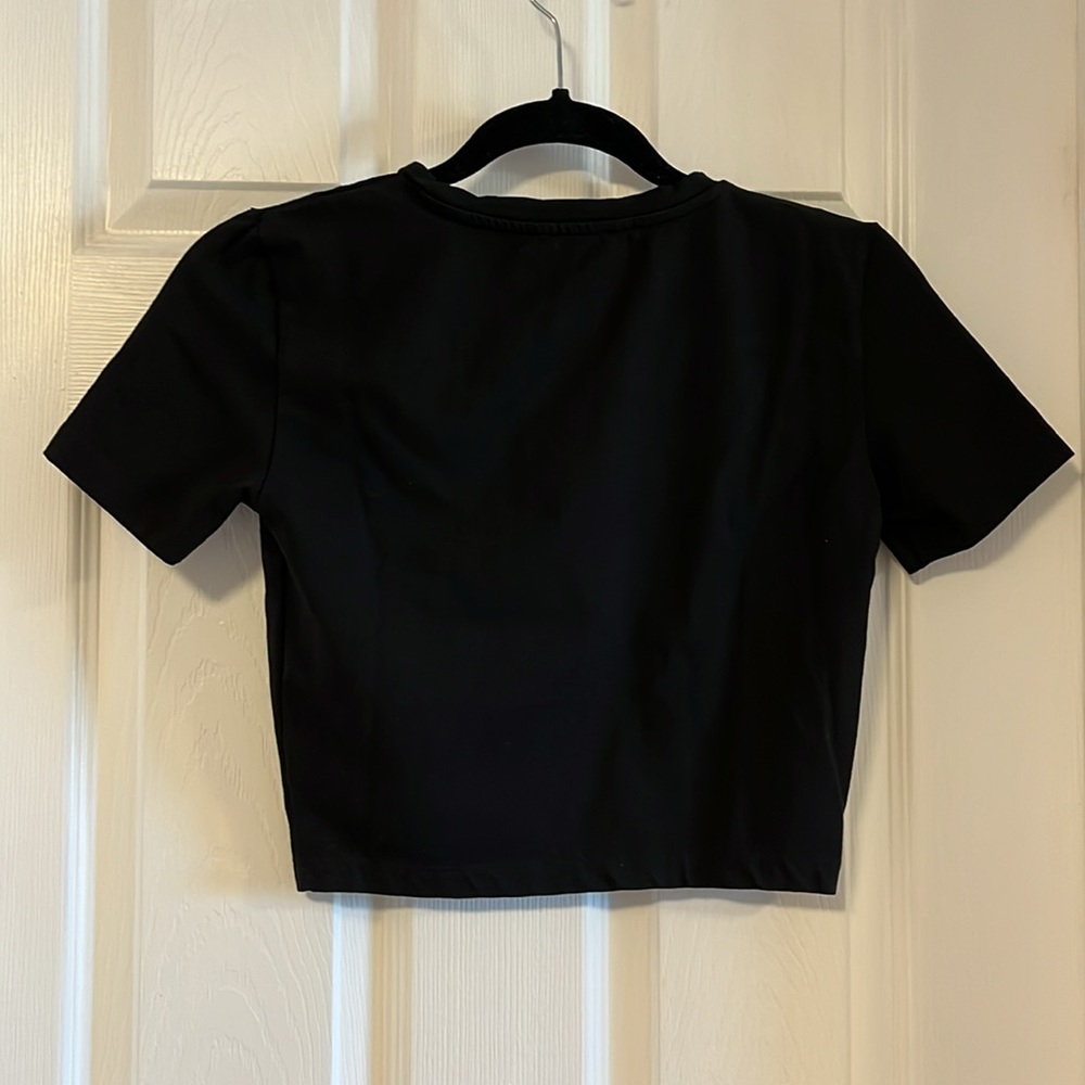 Zara Black Crop Top - Picture 7 of 12
